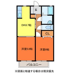 ディアス古賀島の物件間取画像